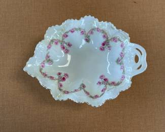 Antique MZ Austria Porcelain Trinket Dish