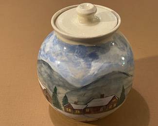 Vintage Ceramic Crock W/ Lid