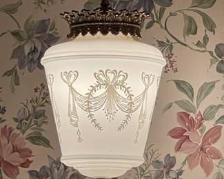 Vintage Suspension/Pendant Ceiling Lamp X 2