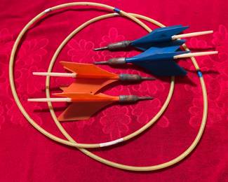 Vintage Jarts Lawn Dart Game… the quickest way to kill your sibling or neighbor kid in the 70s😳