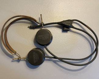 Antique WWI Radio Operator Headphones