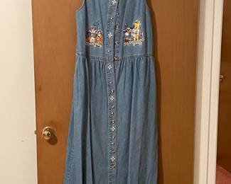 Vintage Disney Long Denim Dress