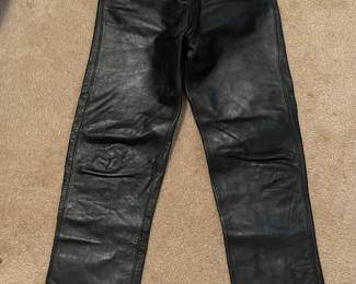 Vintage Northeaster Beck Flying Togs Leather Motorcycle Pants 