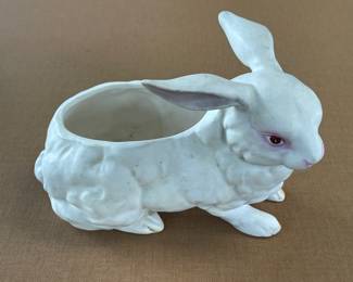 Vintage Lefton Bunny Planter