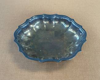 Vintage Chippendale Silverplate Scalloped Nut/Candy Dish