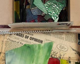 Two Boxes of Glass (Various Shades/Colors)