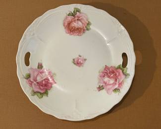 Antique Porcelain Handled Serving Tray/Plate
