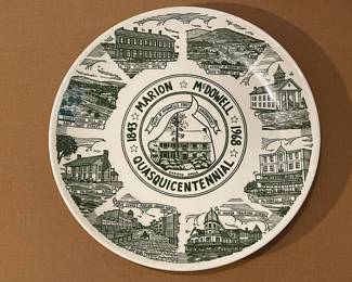 Vintage Marion McDowell, NC Quasquicentennial Collector’s Plate X 3