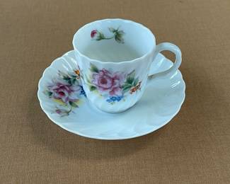 Vintage Bold Demitasse Cup & Saucer