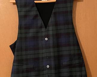 Vintage Jos. A Bank Plaid Vest