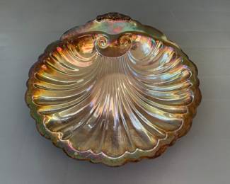 Vintage Lunt Footed Shell Nut/Trinket Dish