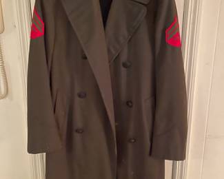 Vintage Air National Guard Heavy Wool Long Coat