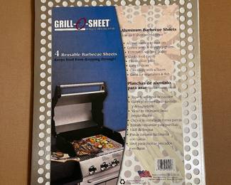 Grill-O-Sheet Reusable Barbeque Sheets (4 count) X 2 NIP