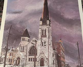 Unframed Print: The Stone Church by Edward Snodgrass X 2