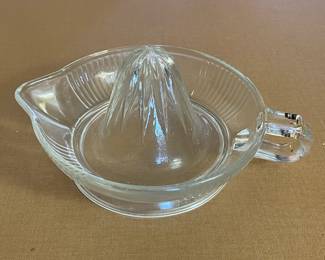 Vintage Clear Glass Juice Reamer