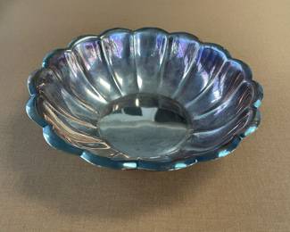 Vintage Reed & Barton Silverplate Holiday Scalloped Bowl 175