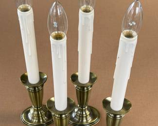 Valerie 2-in-1 Candlestick Set w/ Brushed Brass Base