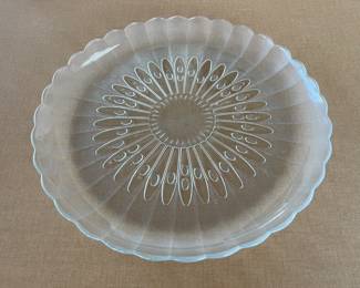 Vintage Libbey Glass Bouquet Serving Platter