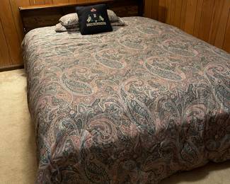 Platform Bed w/ Bookcase Headboard