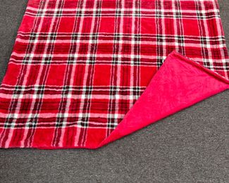 DKNY plaid throw blanket 56"