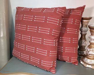 Pair of EnVogue throw pillows 18" x 18"