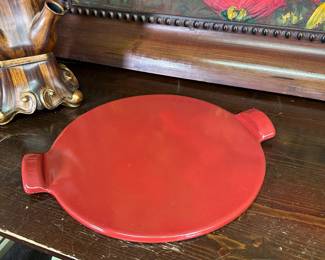 Emile Henry (France) glazed stoneware tray 14.4"W