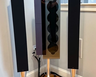 Bang & Olufsen Beosound 9000 Tower Stereo With Stand Remote Owners Manual And B&O Beolab 8000 Speakers