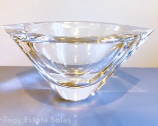 Orrefors Crystal Bowl Signed Number 114474-13