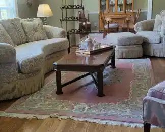 Alexander Curved Sofa Chair & Ottoman 
Bassett Tables
EVERYTHING IS FOR SALE