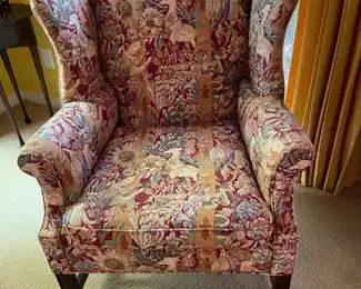 Beautifully upholstered Pearson wing chair