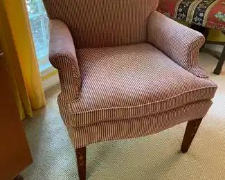Pearson side chair with inlaid design on legs
