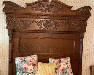 Early, Victorian oak bedroom suite purchased and restored by Richard Smith (original Poor Richard’s).   Requires at least 9’ ceilings - excellent condition 
