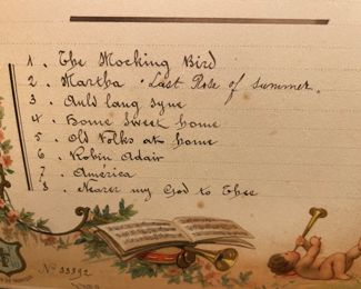 From Marietta, Ohio estate of Jon and Emma Cram (oil & gas rights).  Jacot’s music box.  8 Airs.  Purchased in London.  Excellent casing and excellent working condition, comes with original instructions and care.