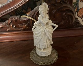 Estate of John & Emma Crum   Pair of Small porcelain lamps  