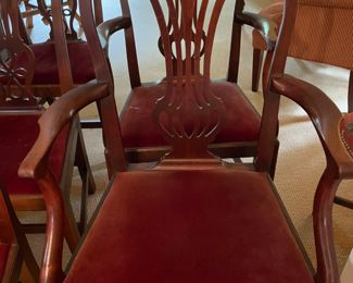 8 Antique chippendale dinning chairs purchased from Betty Haynie, Fairhope, AL
