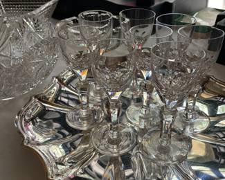 Fine crystal cordials