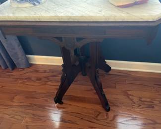 Victorian marble top table