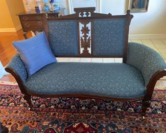 Antique Eastlake loveseat