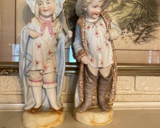 Bisque baby girl and boy