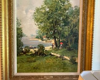 Fine oil painting by German artist Wilhelm Thelen 1917-1985