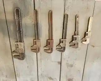 vintage adjustable wrench set
