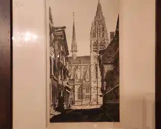 "Sunlight on Stone" by John Taylor Arms etching