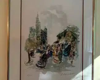 Limited Edition Lithograph.  Gorgeous.  The subject, and the colors.