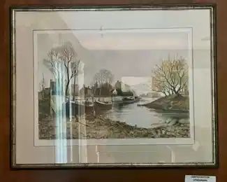 Jeremy King's "Chiswick Mall" signed and numbered lithograph.  Limited Edition.
