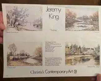 Jeremy King is a listed artist known for his vibrant landscapes.  He was born in 1933 in Lancaster (England) and his work is sought after by collectors worldwide.