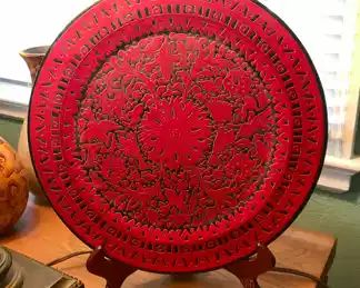 Red Lacquer Plate