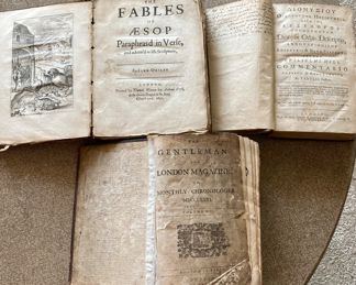 Rare books dating from 1651