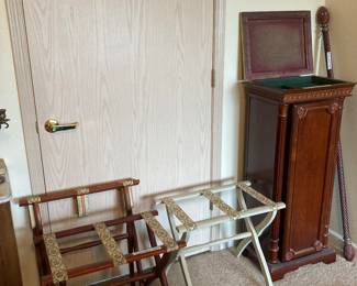 Vintage luggage racks