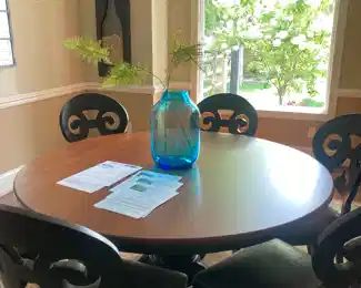 Amish-made Cherry top table and chairs