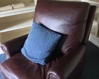 Pottery Barn leather recliner